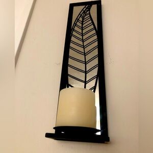 Mirrored Wall Candle Holder